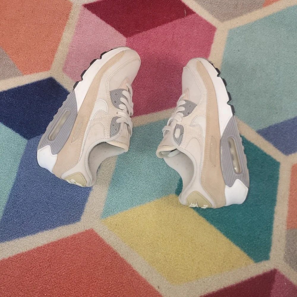 Nike Air Max 90 Premium Hemp Sanddrift Particle Grey Size 6